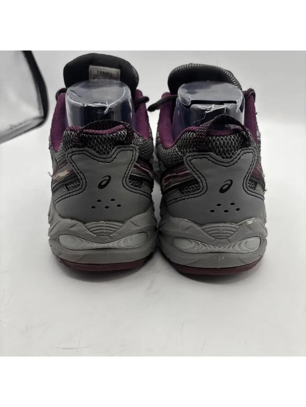 Asics T5N8Q Gel Venture 5 Women's 8 Grey Black Purple Shoes Vegan Sneakers